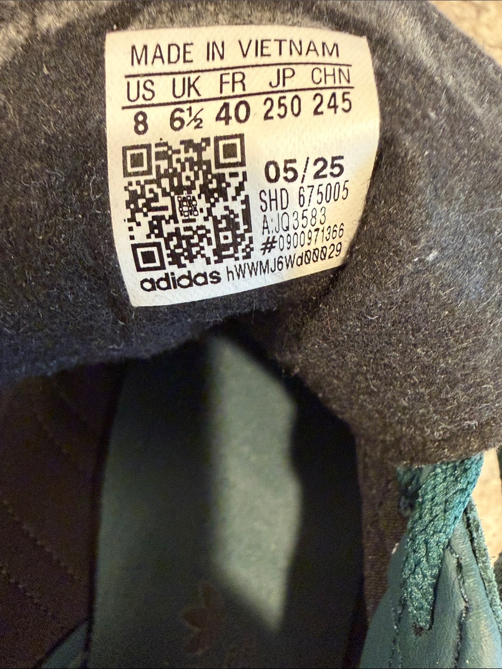 adidas womenTeal Suede Casual Sneakers - Picture 9 of 9